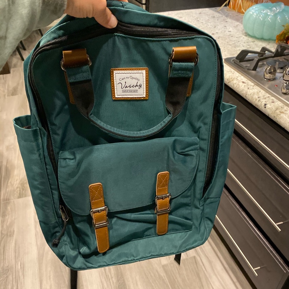 Green backpack
